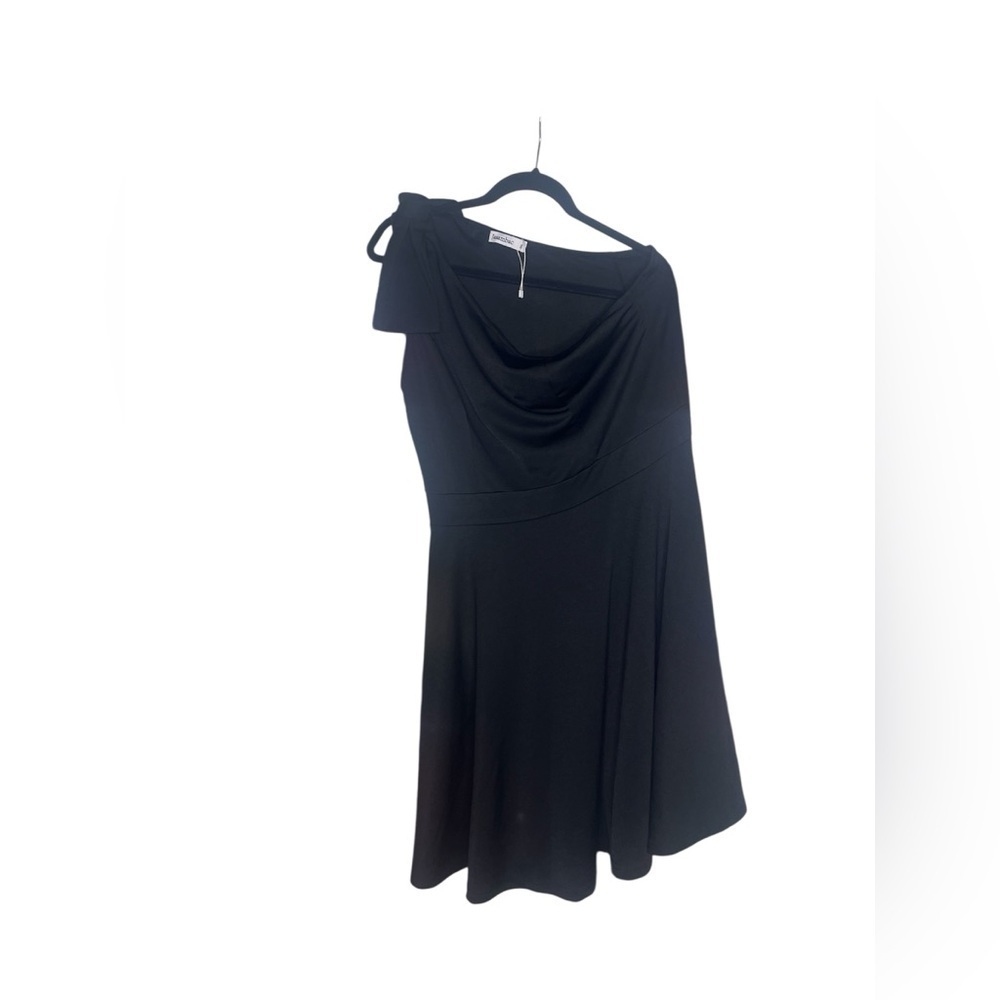 NWOT Jasambac black one shoulder dress size 2X - Picture 2 of 3